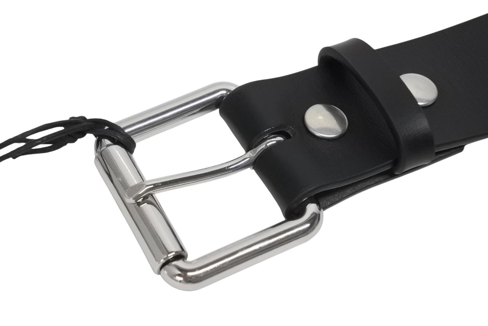 Supreme Number N ine シュプリーム ナンバーナイン 25 FW スタッズ ベルト ブラック レザー シルバー金具 サイズS 4 b 010473