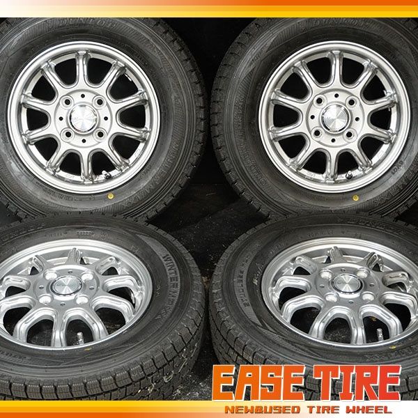 22年製 バリ山 ダンロップ WINTER MAXX SV 01 AZ SPORT 145 80 R 12 78 N 3 5 J 45 100 4 H 4本 スタッドレス 軽トラ 軽バン