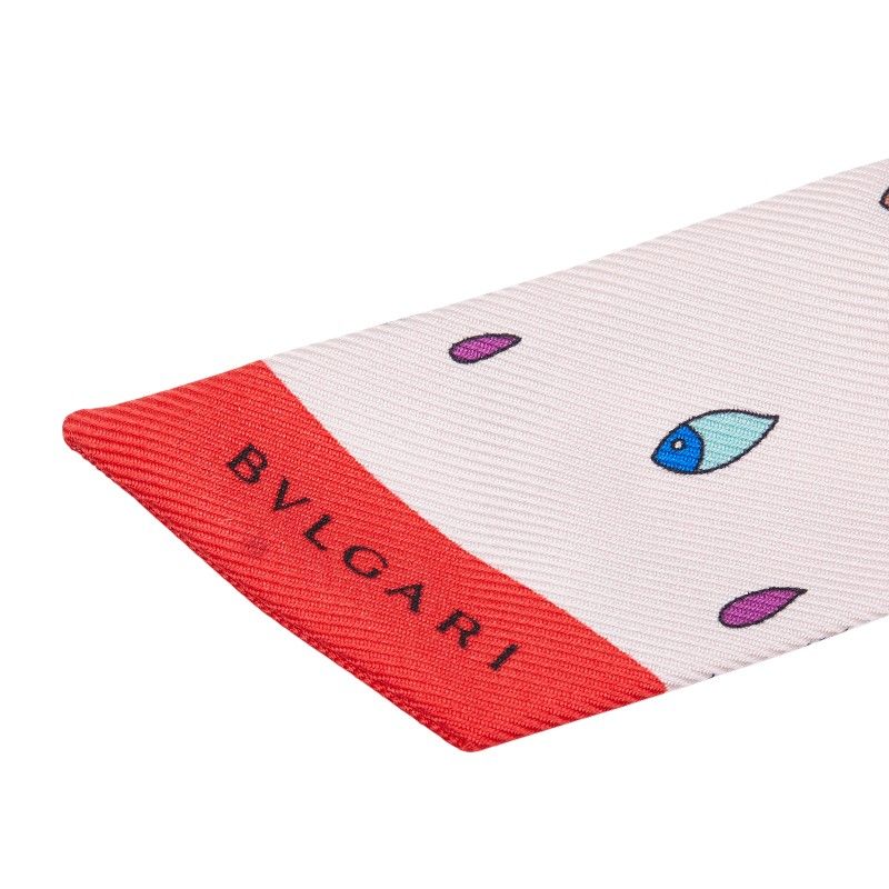 ブルガリ セルペンティ ロゴ ピンク マルチ シルク レディース BVLGARI 1-0244918