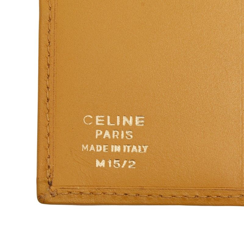 セリーヌ マカダム ブラウン PVC レザー レディース CELINE 1-0246337 タイトシルエット ショートカーデ