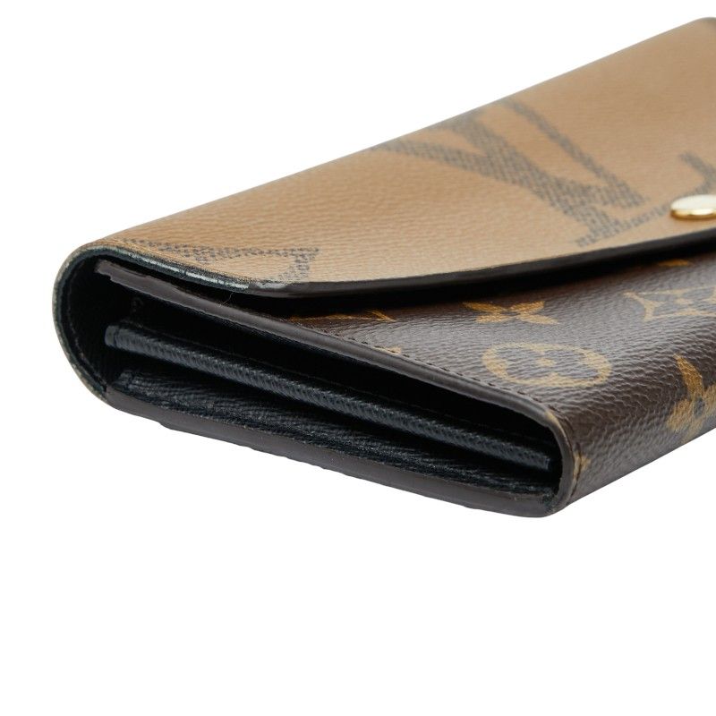  ルイ ヴィトン モノグラム ジャイアント リバース ポルトフォイユ サラ M 80726 ブラウン PVC レザー レディース LOUIS VUITTON 1-0246699 長財布 小物