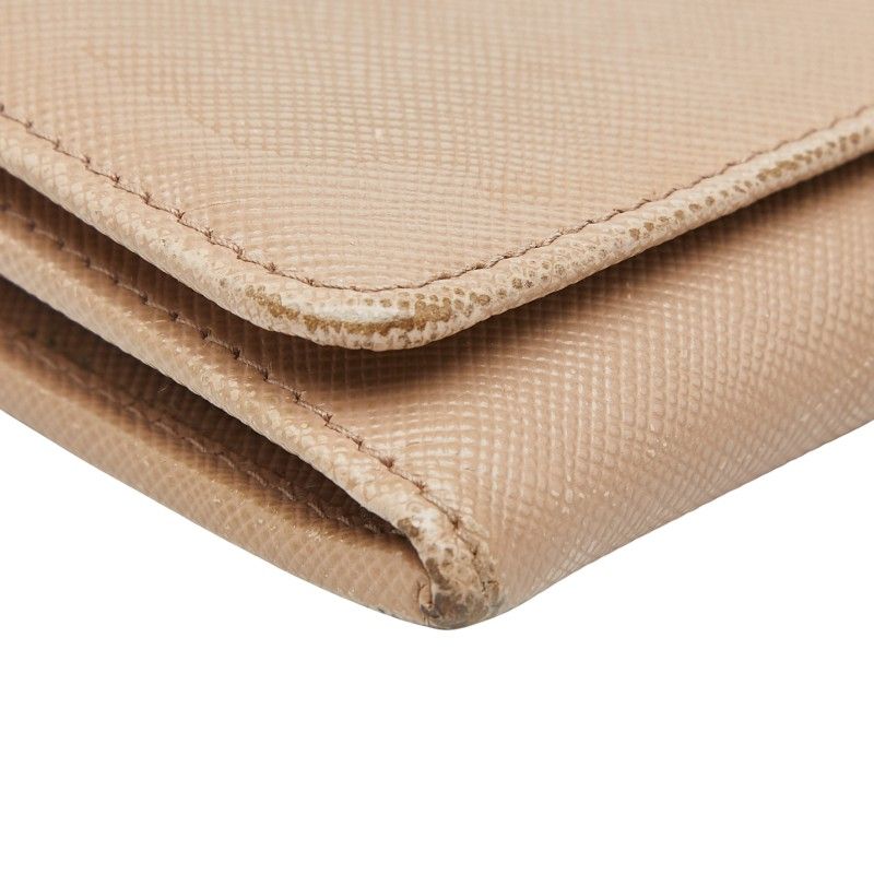  プラダ ロゴ 1 M 1132 ベージュ サフィアーノレザー レディース PRADA 0247352 長財布 小物