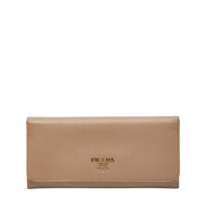 プラダ ロゴ 1 M 1132 ベージュ サフィアーノレザー レディース PRADA 1-0247352