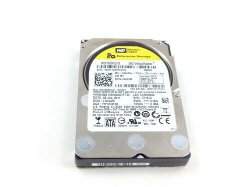  【90日保証/再生品】DFFRK Dell 0DFFRK WD Raptor 160GB SATA 10K 2.5 WD1600HLHX 内蔵型ハードディスクドライブ