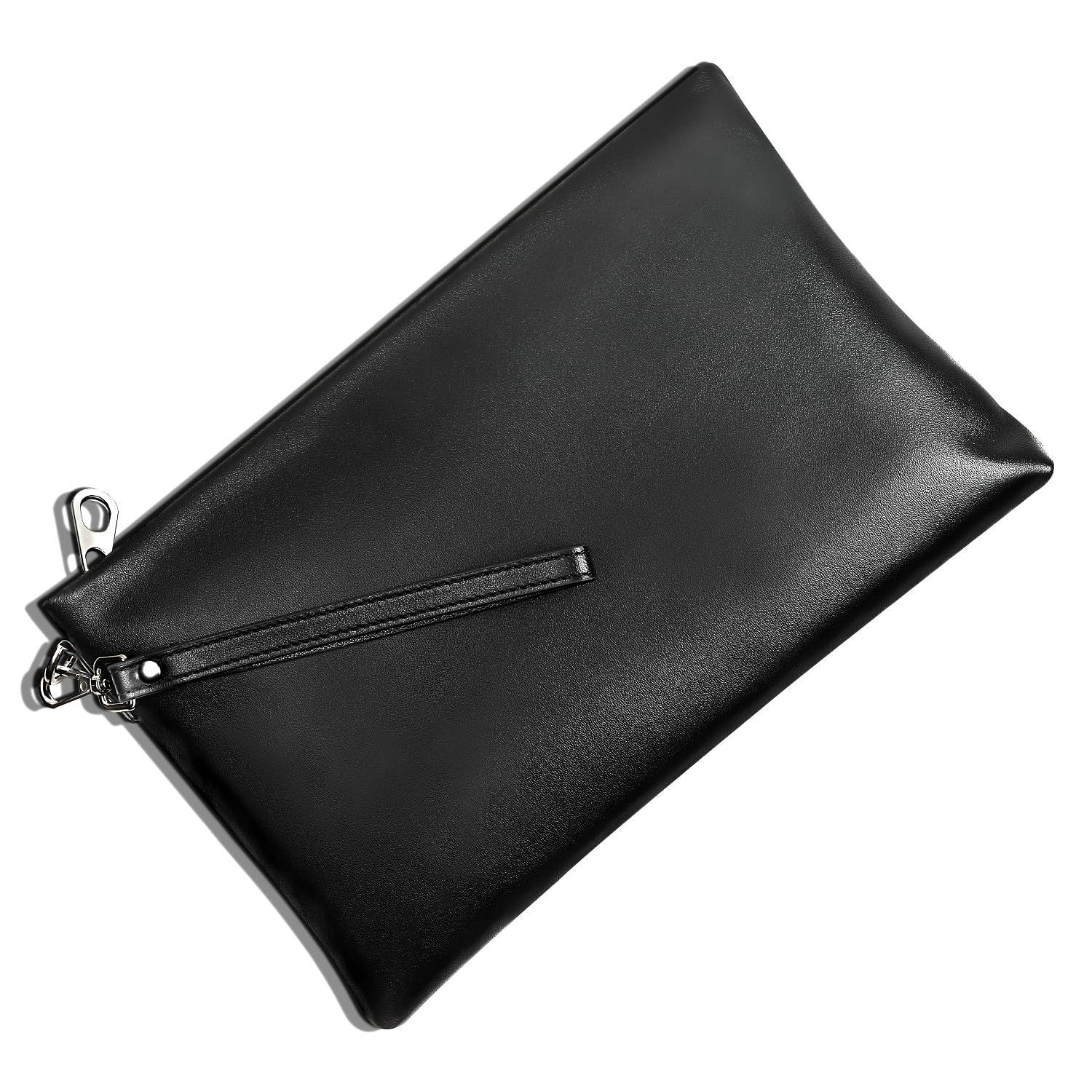 【在庫セール】[PARISTONE] クラッチバッグ メンズ 【ラムレザー】 本革 ブラック セカンドバッグ 手持ちバッグ 結婚式 冠婚葬祭