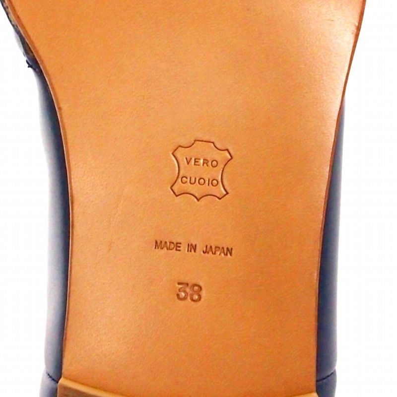 メゾンエウレカ MAISON EUREKA バブーシュ 靴 38 ネイビー 紺 - メルカリ