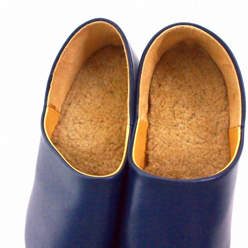 メゾンエウレカ MAISON EUREKA バブーシュ 靴 38 ネイビー 紺 - メルカリ