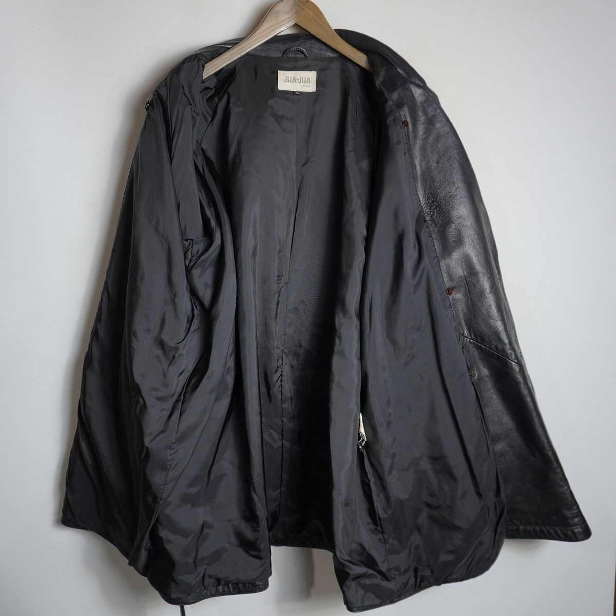 JHA-JHA by FOOK ジャジャ レザー ベルテッド コート ラムレザー