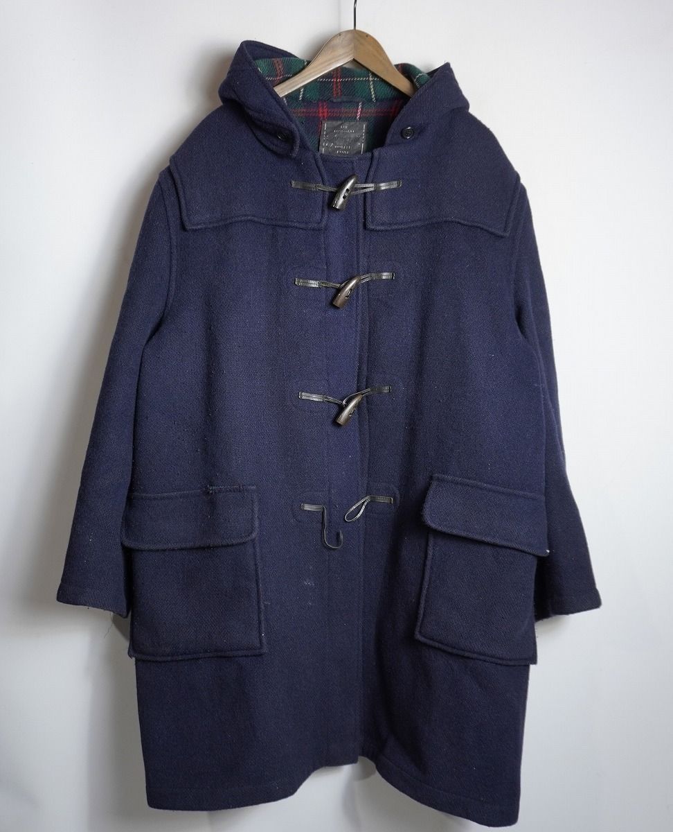 80 S 90 グローバーオール メルトン ダッフル コート アウター フード付き 英国製 ビンテージ 紺 サイズ USA 44 920 P 4