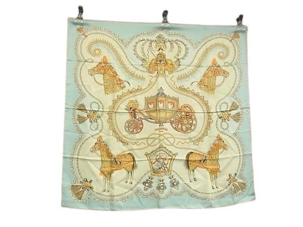 HERMES エルメス スカーフ カレ90 マルチ シルク100％ レディース paperole 馬車と貴族