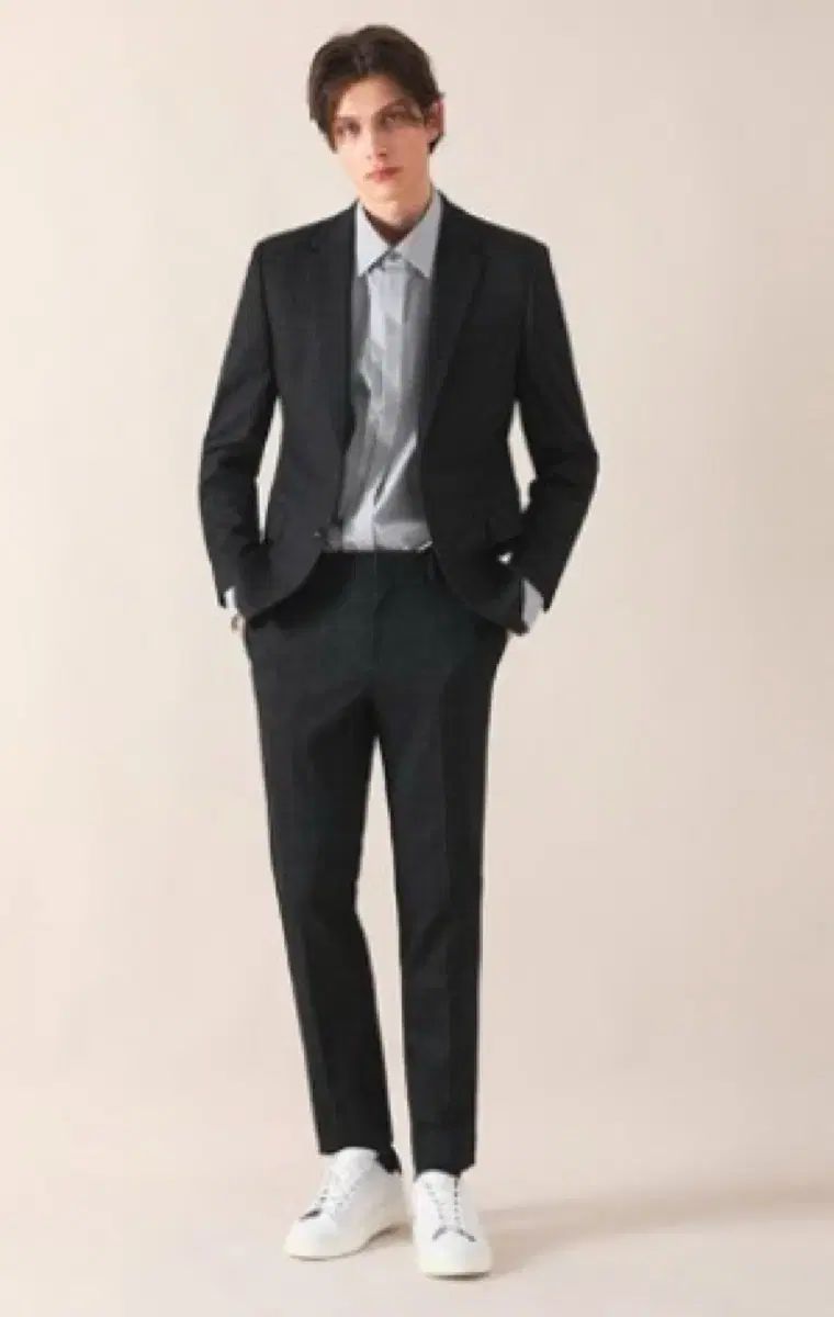 リーバックルクラシィ 冬用スーツ セットアップ 黒チェックパターン 100 78 size