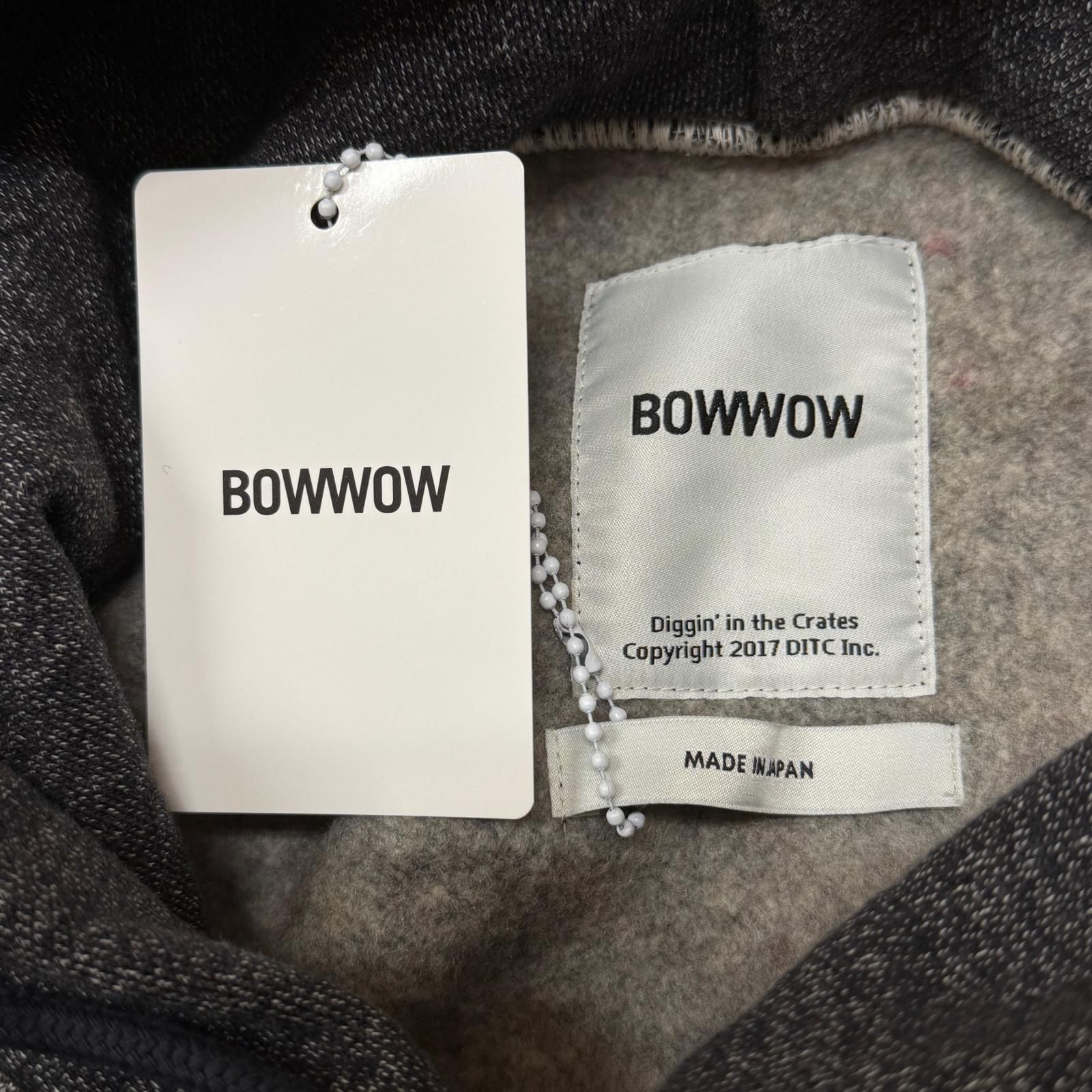 参考上代31900円 未使用 BOWWOW 24AW SALT & PEPPER HOODIE ソルト 