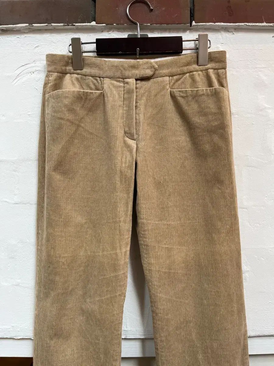 Joseph ベージュ ローライズ ブーツカット コーデュロイ パンツ 36