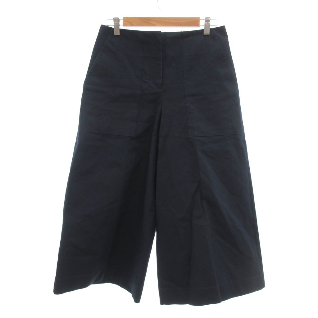 ジルサンダー JIL SANDER NAVY クロップドパンツ ワイドパンツ パッチ