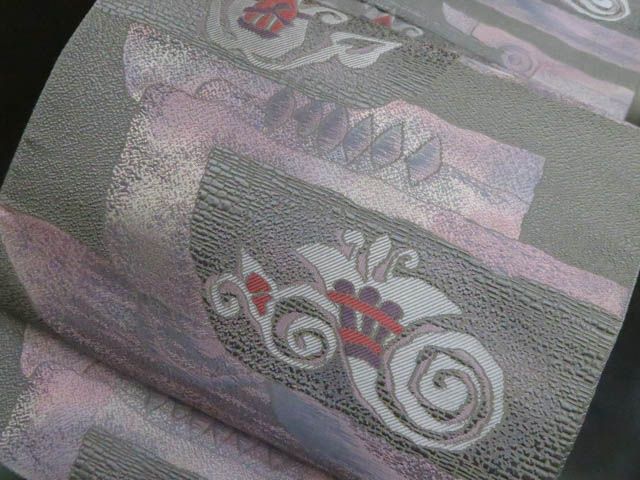 a2508-34 名古屋帯 八寸 美品 正絹 着物 松葉仕立て - メルカリ