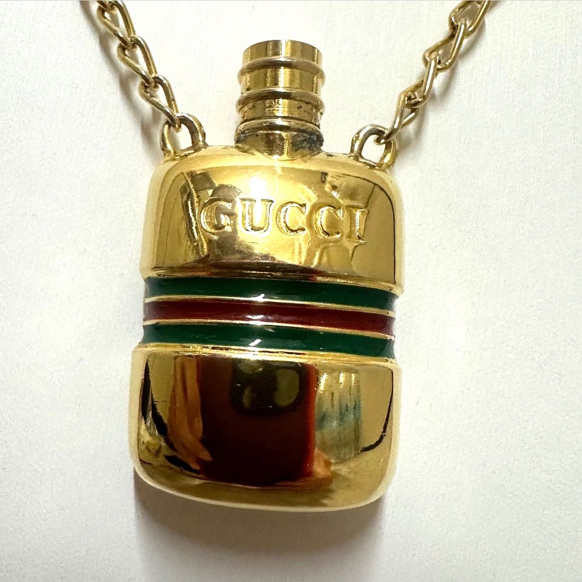 GUCCI グッチ　シェリーライン　ボトルネックレス　ヴィンテージ　チェーン オールドグッチ ☆ ヴィンテージ シェリーライン ネックレス