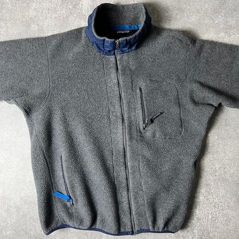 90s 旧タグ Patagonia フルジップ シンチラ フリース ジャケット XL 