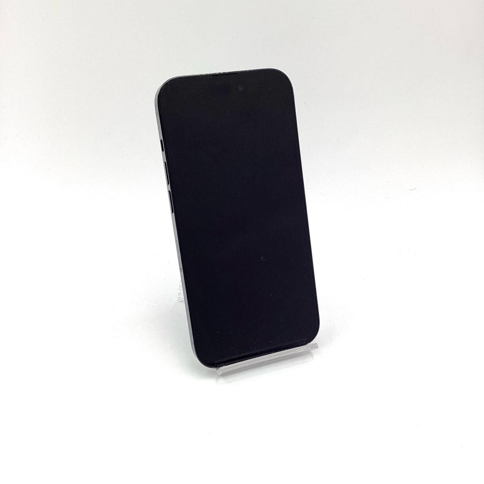 iPhone 14 Pro 128GB スペースブラック SIMフリー 白ロム 83%【難有 