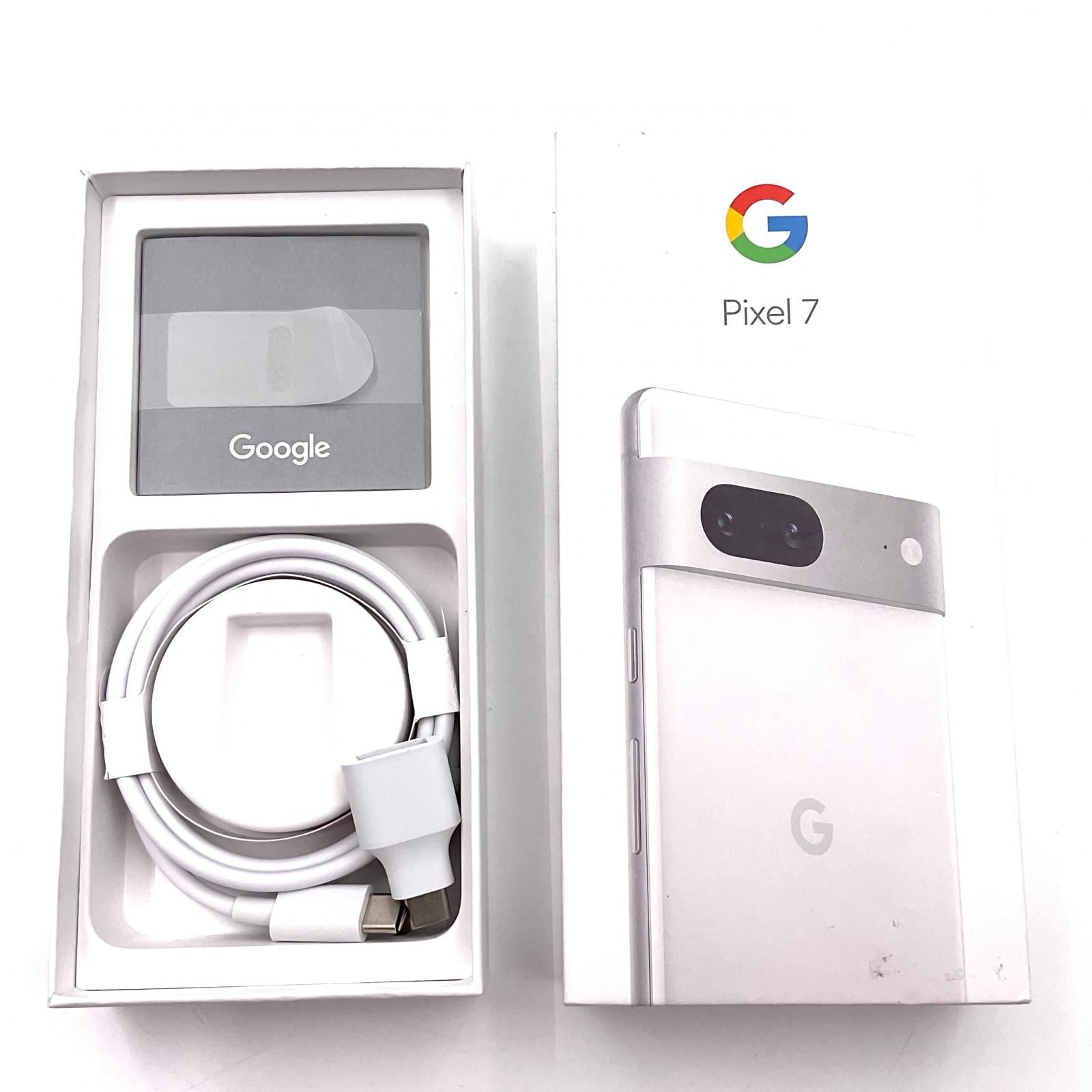 Google Pixel 7 128GB Snow au Pixel 7 白ロム 美品 動作確認済【全額
