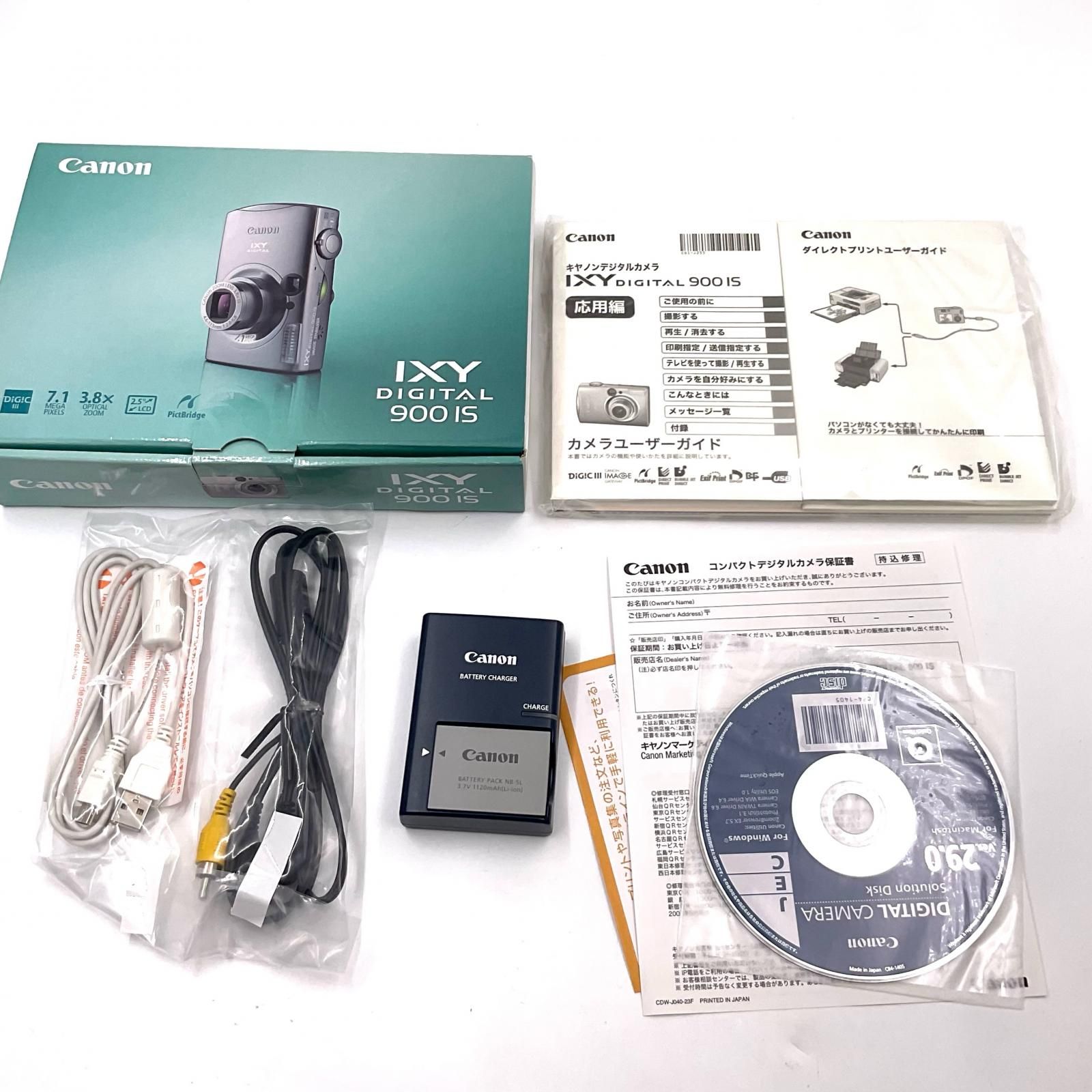 Canon コンパクトデジタルカメラ IXY DIGITAL 900 IS 美品 動作確認済