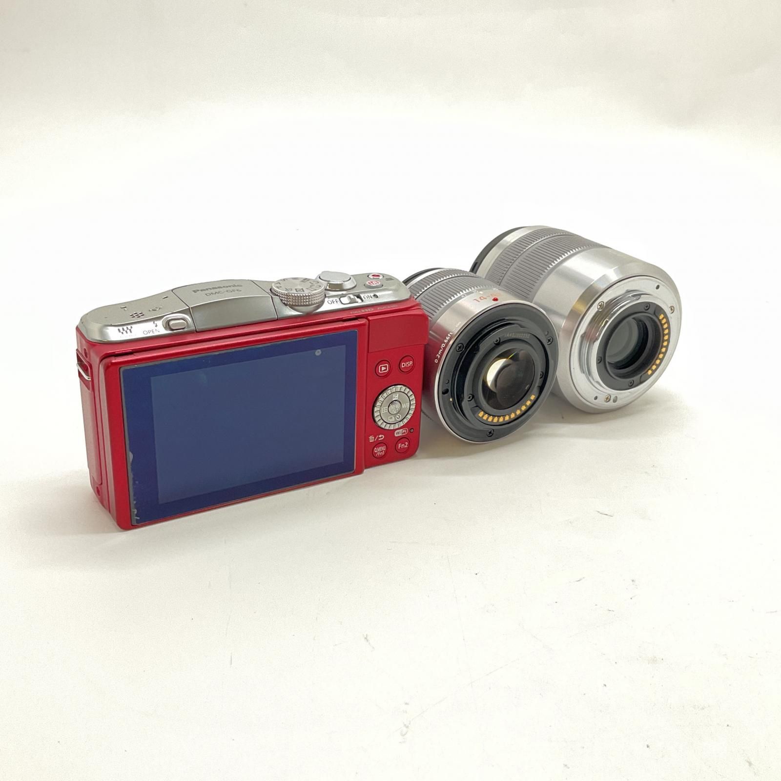 全額返金保証】【最速発送】Panasonic デジタル一眼 LUMIX DMC-GF6W-R