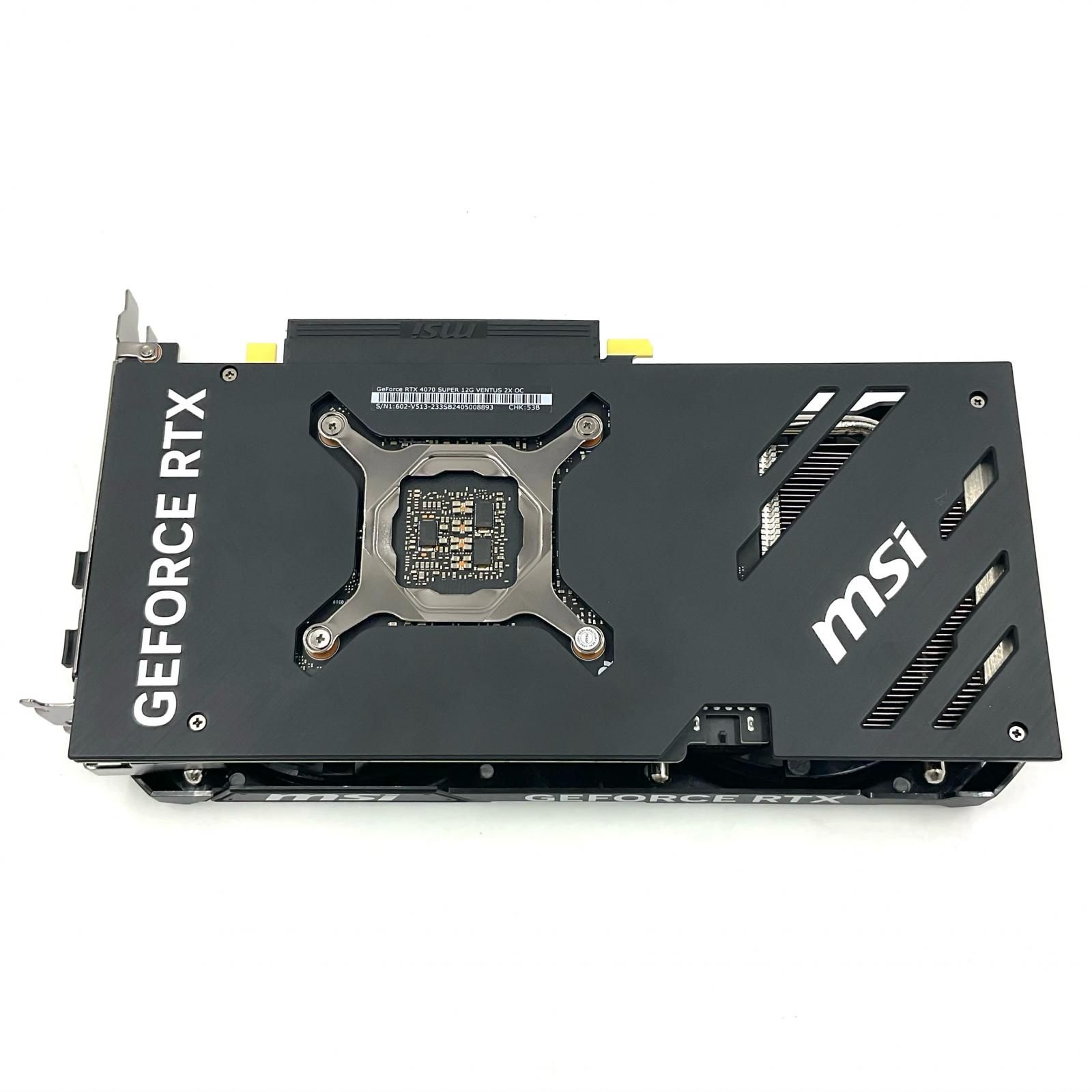 MSI グラフィックボード GeForce RTX 4070 SUPER 12 G VENTUS 2 X OC YX 03 超