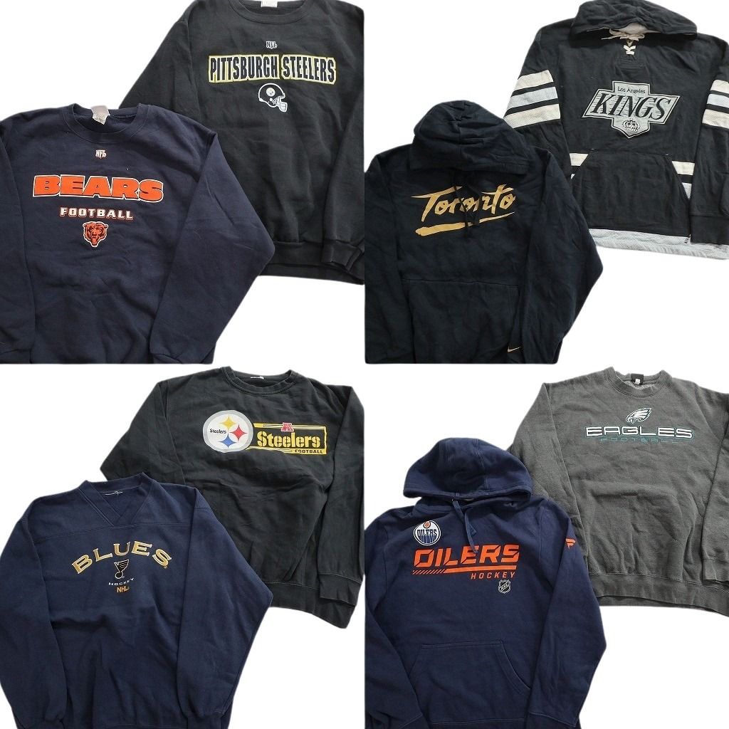 古着卸 まとめ売り プロチーム スウェット 8枚セット (メンズ L