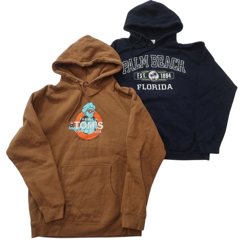 古着卸 まとめ売り カラー パーカー スウェット 8枚セット (メンズ M