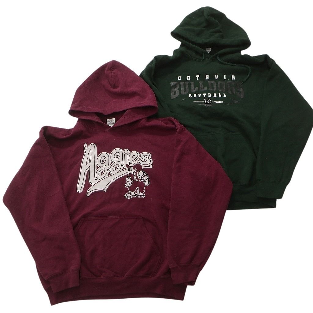 古着卸 まとめ売り カラー パーカー スウェット 8枚セット (メンズ M