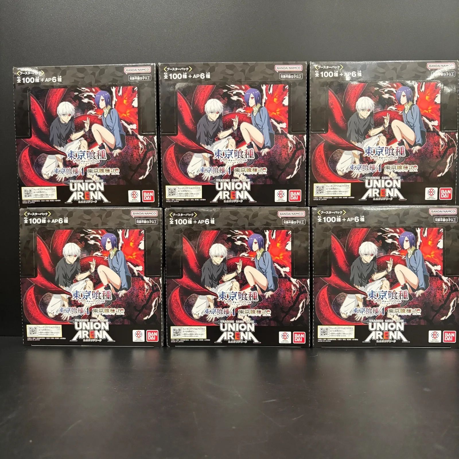 6 BOX UNION ARENA ブースターパック 東京喰種トーキョーグール シリーズ UA 47 BT