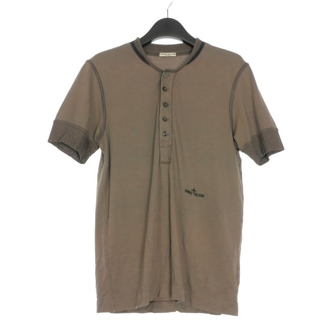 ストーンアイランド STONE ISLAND ヘンリーネック ロゴTシャツ