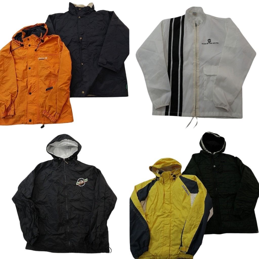 古着卸 ジャケット MIX セット メンズ S スタンド フーディー ワンポイント ブラック 古着 ND 1197