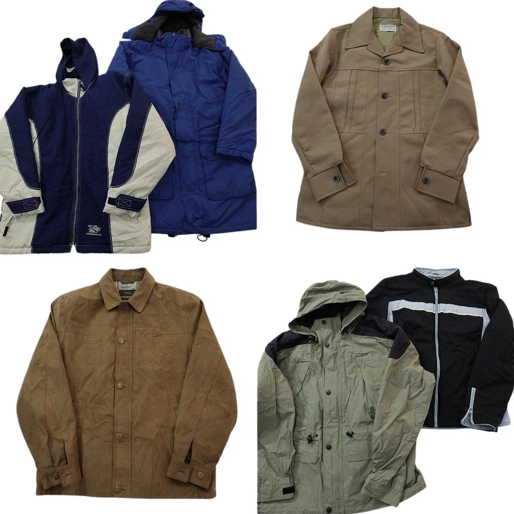 古着卸 まとめ売り ジャケット MIX 6枚セット (メンズ M ) バイカラー