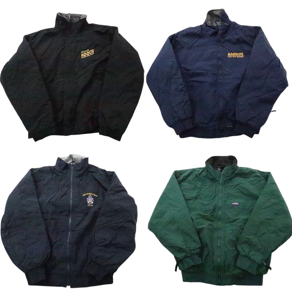 古着卸 裏地フリース ウォームアップ ジャケット セット メンズ XL L ワンポイント スタンド 古着 ND 1188