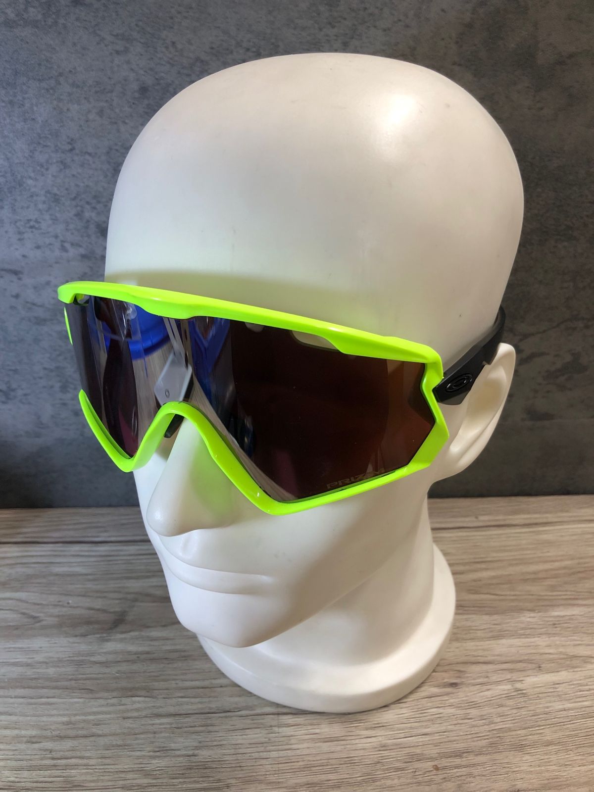 JS 593 オークリー OAKLEY 2.0 サングラス アイウェア 蛍光黄 黒 PRIZM レンズ剥離