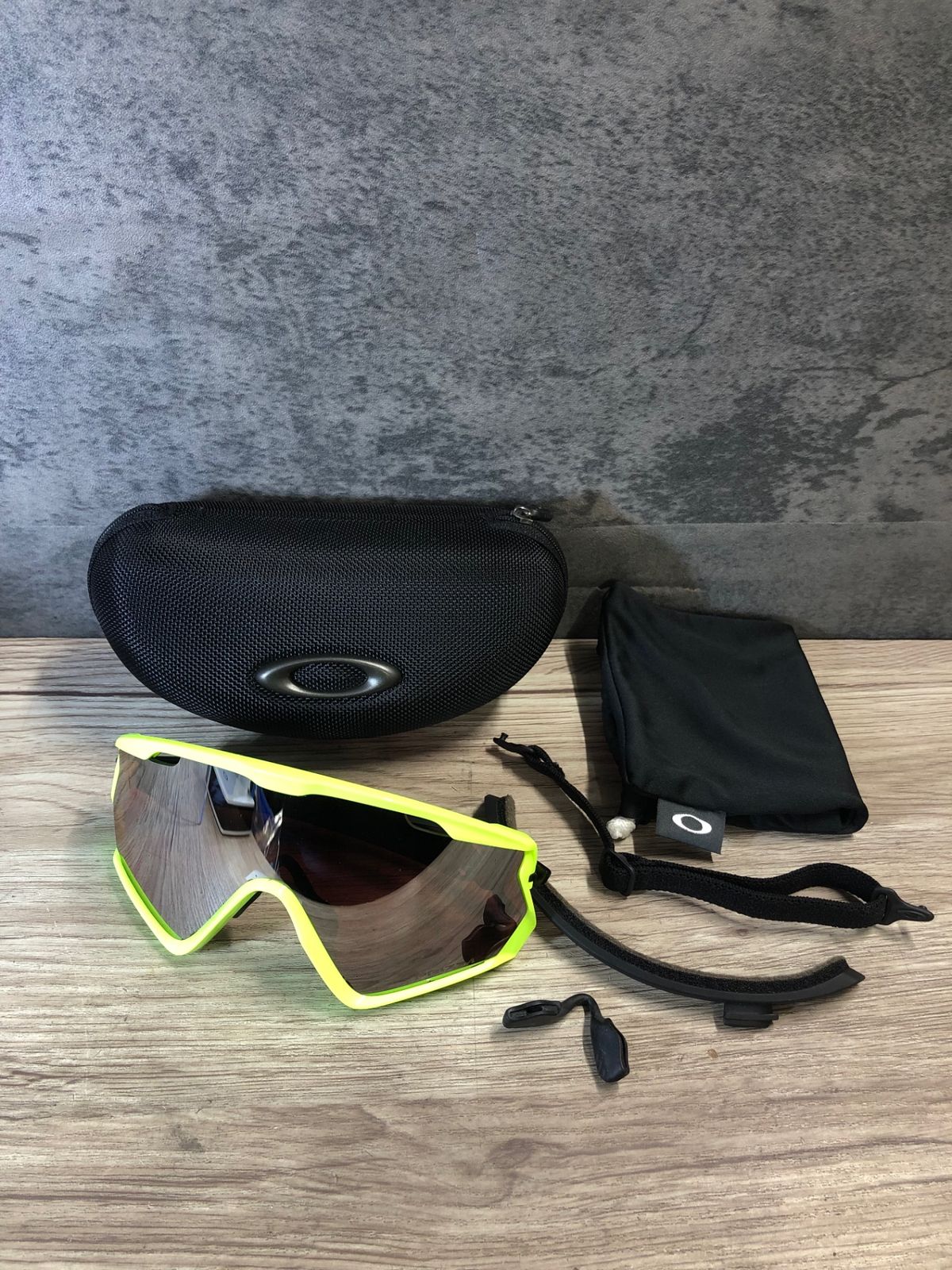 JS 593 オークリー OAKLEY 2 0 サングラス アイウェア 蛍光黄 黒 PRIZM レンズ剥離