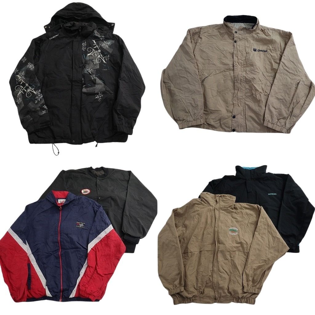 古着卸 ジャケット MIX セット メンズ XL 2 マルチ ブルゾン ナイロン スタジャン型 古着 ND 1204