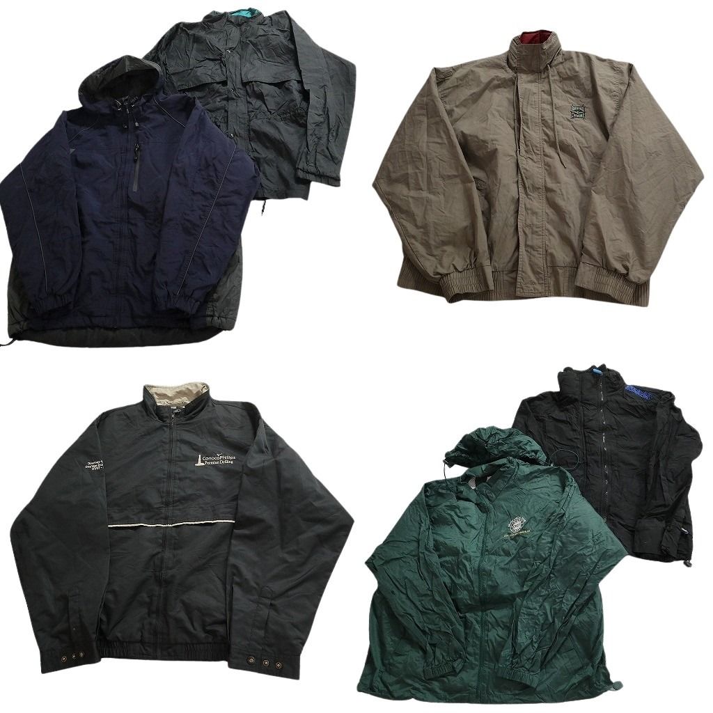 古着卸 ジャケット MIX セット メンズ XL フード付き ブルゾン ワンポイント スタンド 古着 ND 1229