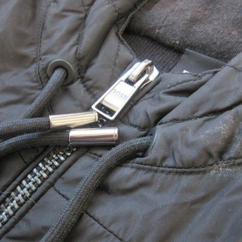 希少サイズ HUGO BOSS ニットパーカー切替え ナイロンジャケット XXL 希少サイズ HUGO BOSS ニットパーカー切替え ナイロンジャケット XXL