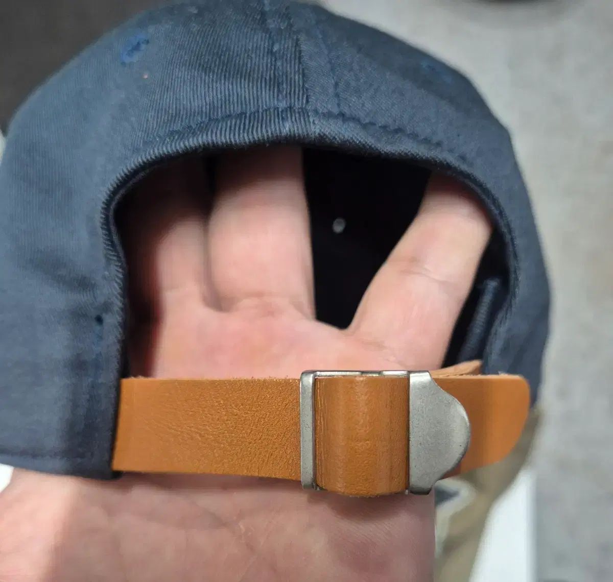 ザ リアルマッコイズ ベースボールキャップ ベージュ ネイビー