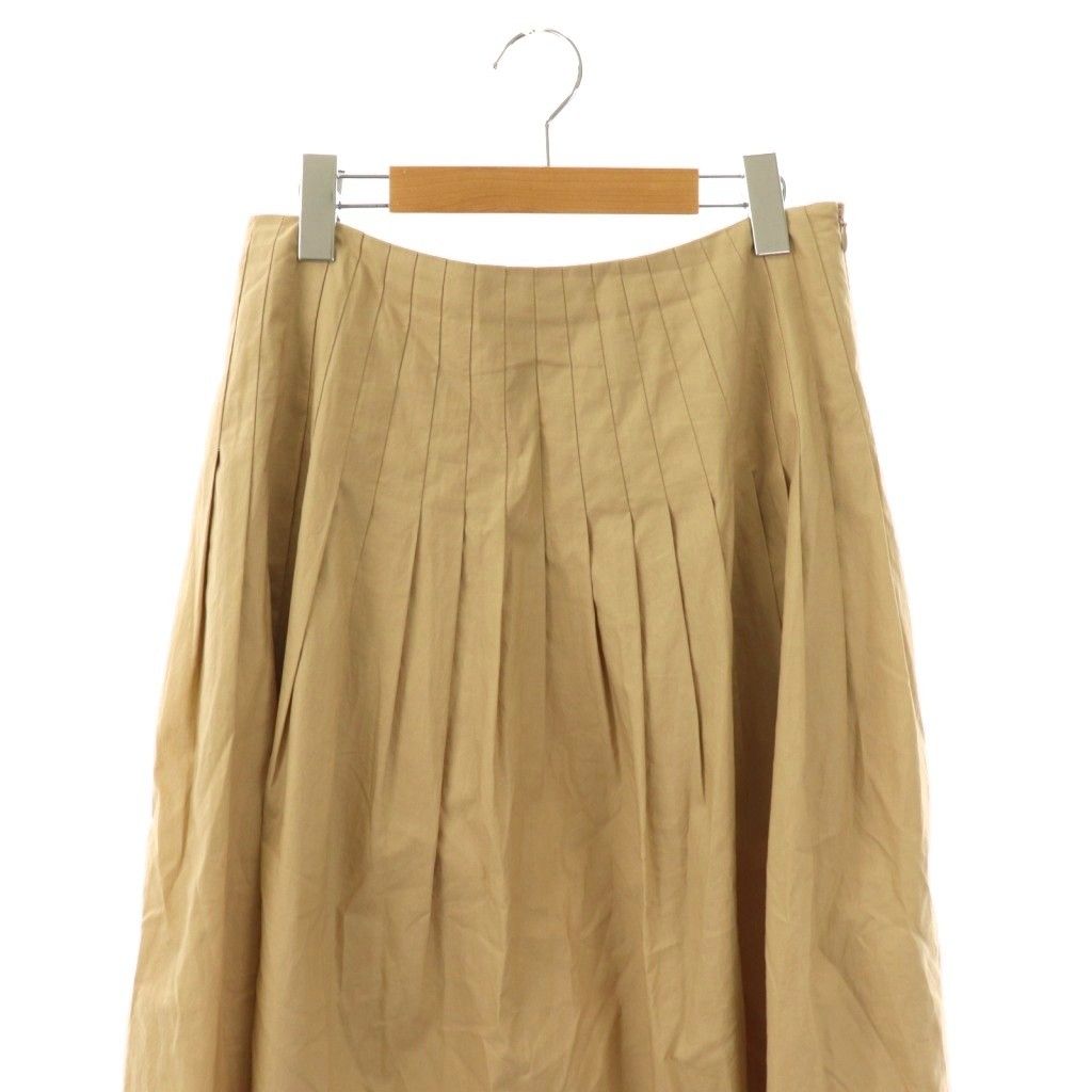 【新品タグ付】セオリーリュクスTheory luxe フレアスカート ベージュ セオリーリュクス theory luxe 25AW Bendom Pamy Skirt タックスカート