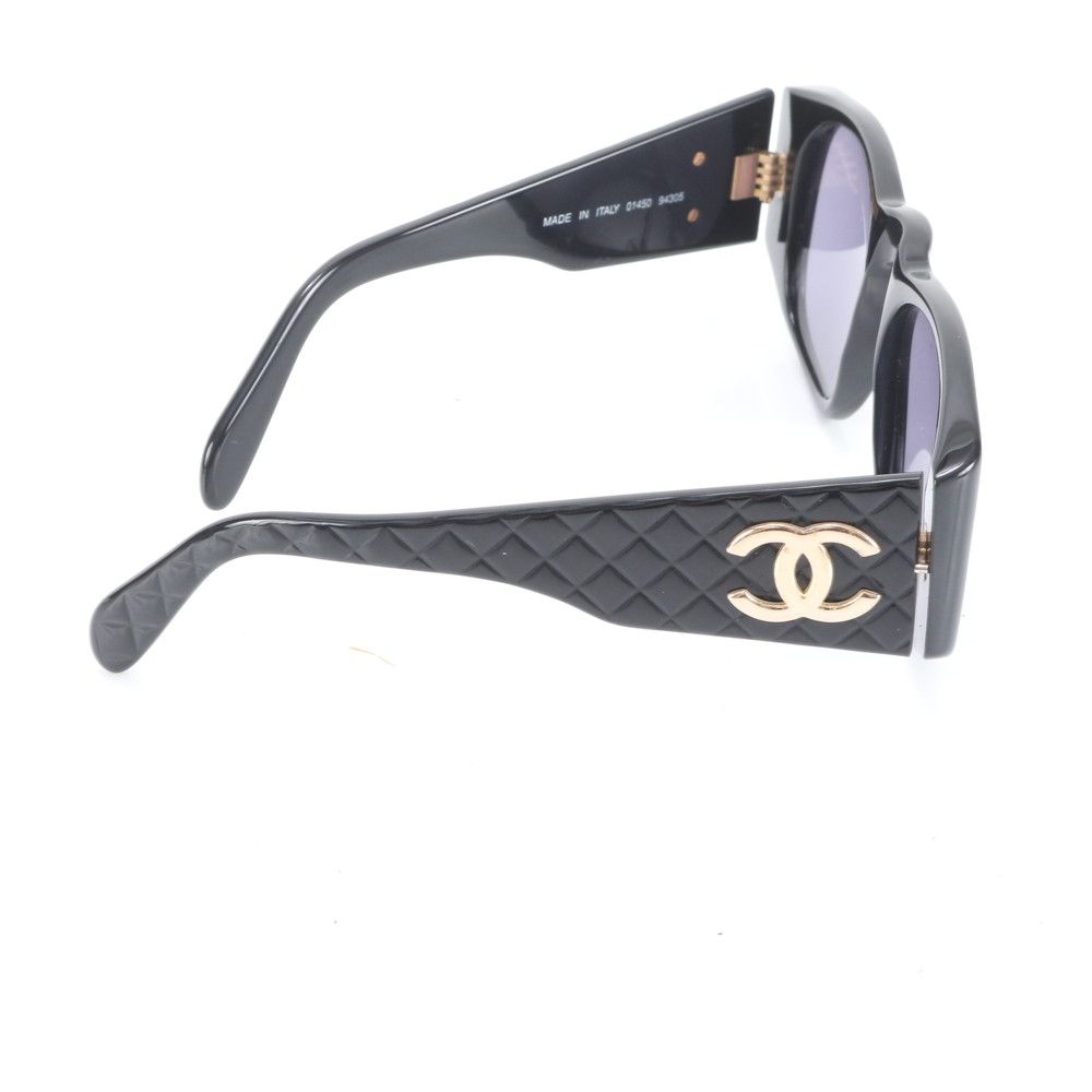 極美品✨シャネル サングラス ココマーク マトラッセ 01450 ブラック 富士屋◇ シャネル CHANEL マトラッセ 01450 94305 ココマーク