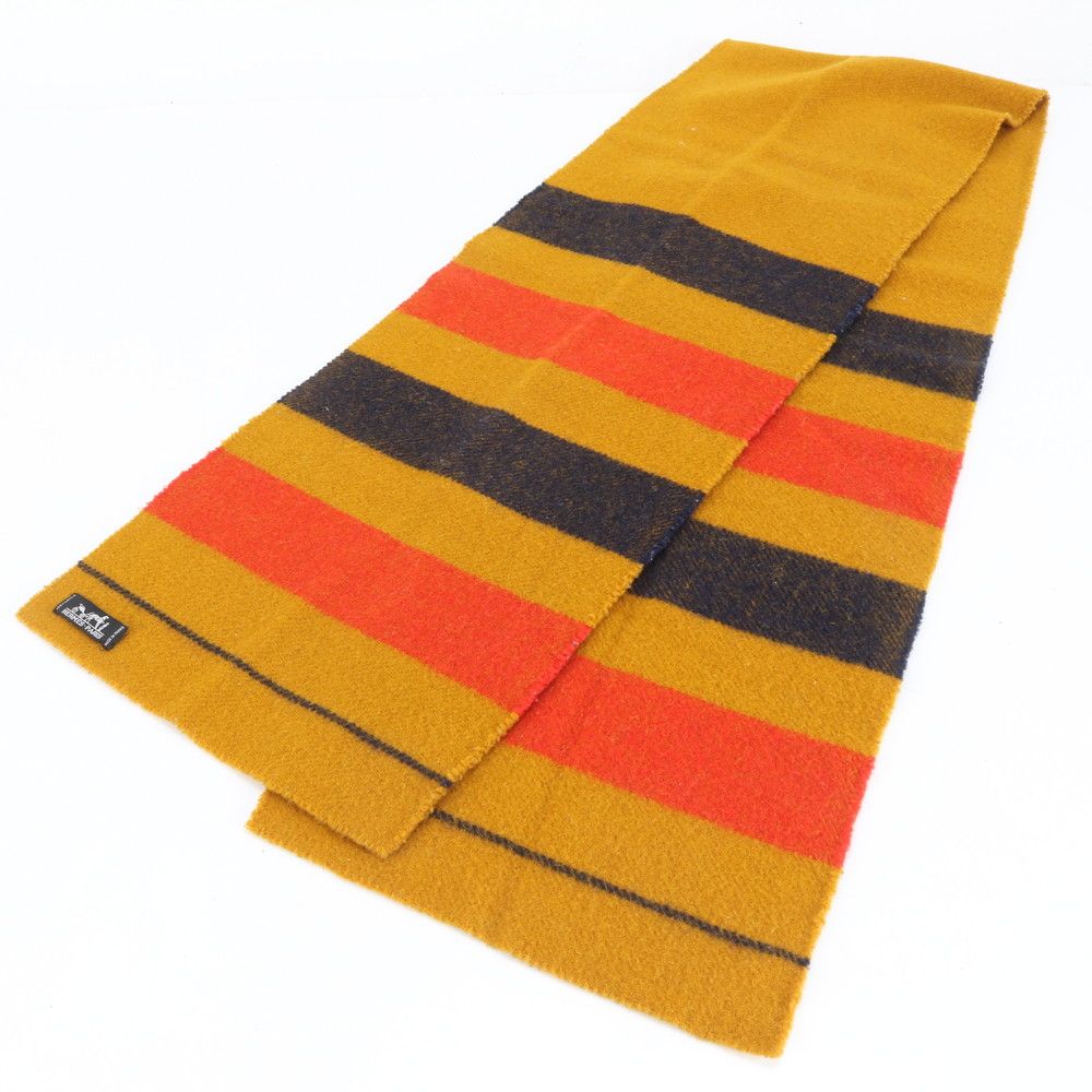 エルメス ロカバール マフラー ウール オレンジ ファッション おしゃれ メンズ レディース RUM DE 17-9