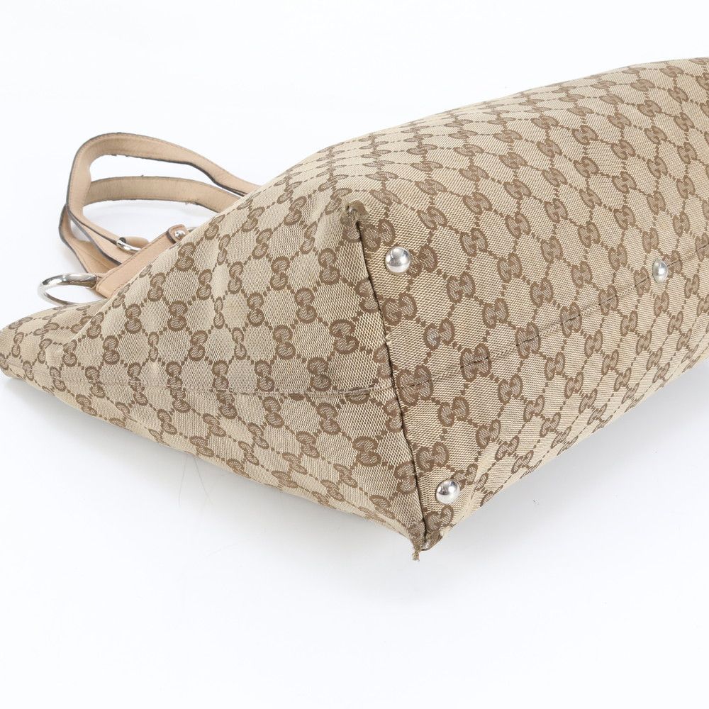 美品✨グッチ ggキャンバス レザー ビジネスバッグ A4 トートバッグ GUCCI グッチ A4可 ナイロン ビジネス トート/ショルダーバッグ (GUCCI