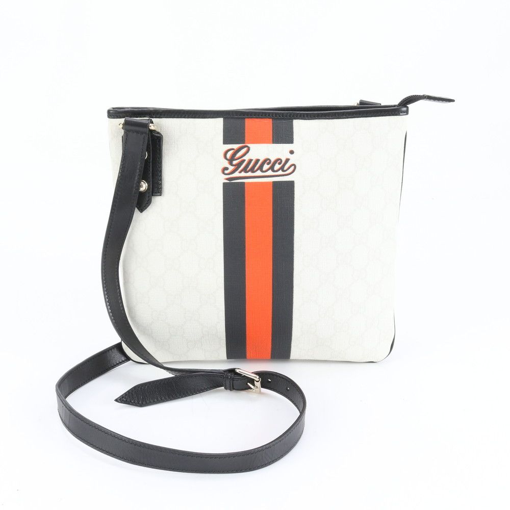 グッチ GGスプリーム シェリー ライン 239347 レザー ショルダーバッグ 斜め掛け メッセンジャー 通勤 メンズ RRM DE 30-3