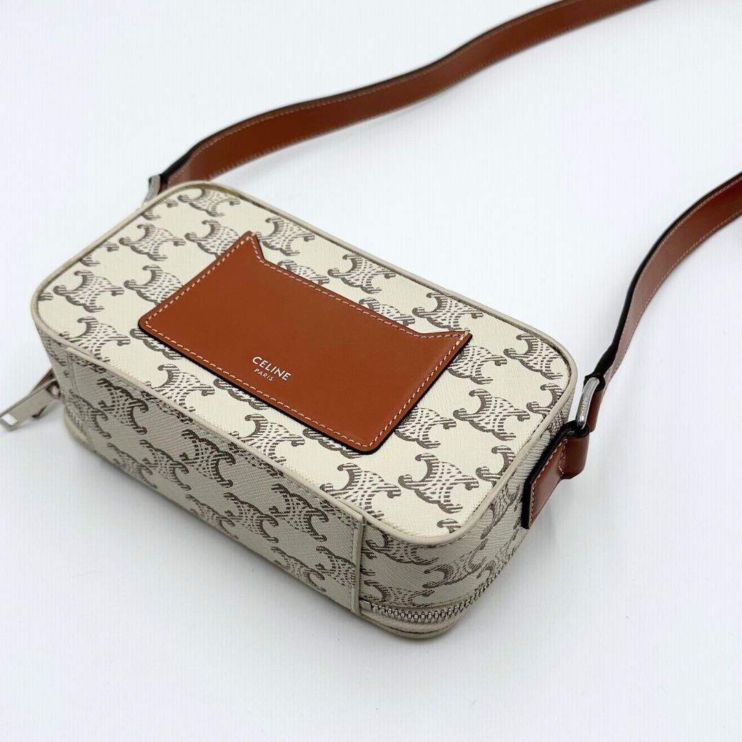 CELINE トリオンフ メッセンジャーバッグ 即購入⭕️ 美品】Celine トリオンフ メッセンジャー ショルダーバッグ カメラ