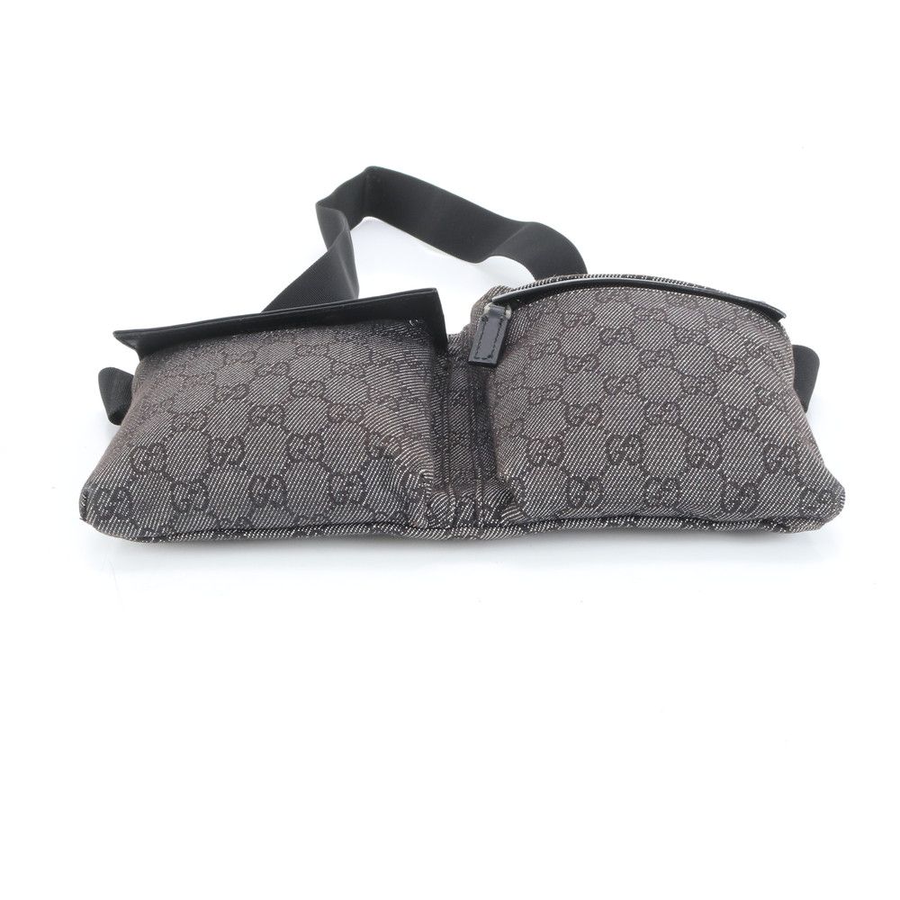 極美品 グッチ GGキャンバス 28566 レザー ボディバッグ 斜め掛け