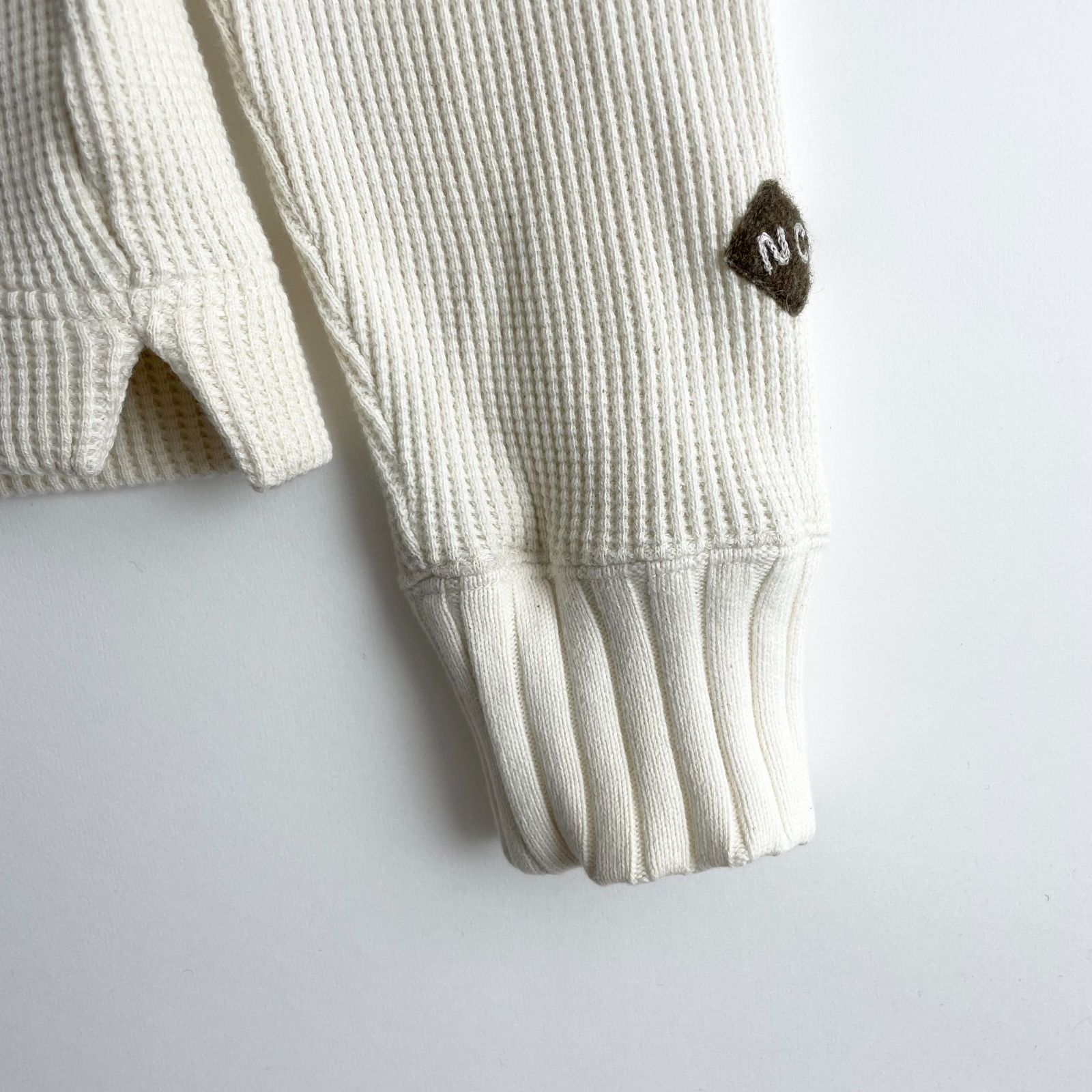 美品⭐︎ Nigel Cabourn ワッフル タートルネック 46 アイボリー NIGEL CABOURN（ナイジェルケーボン） タートルネック ワッフル TURTLE