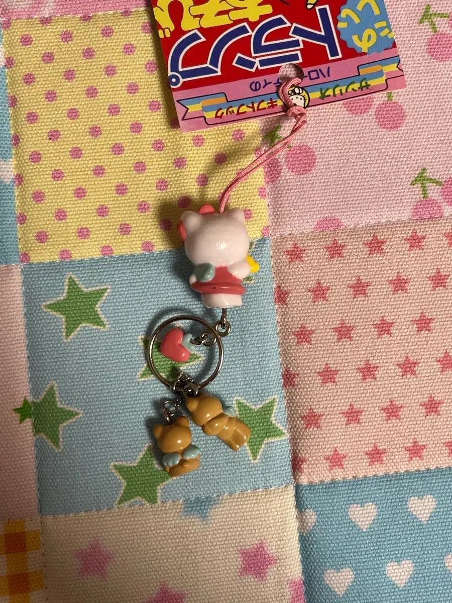 レトロキティー ストラップ エンジェルキティ タイニータン チャーム