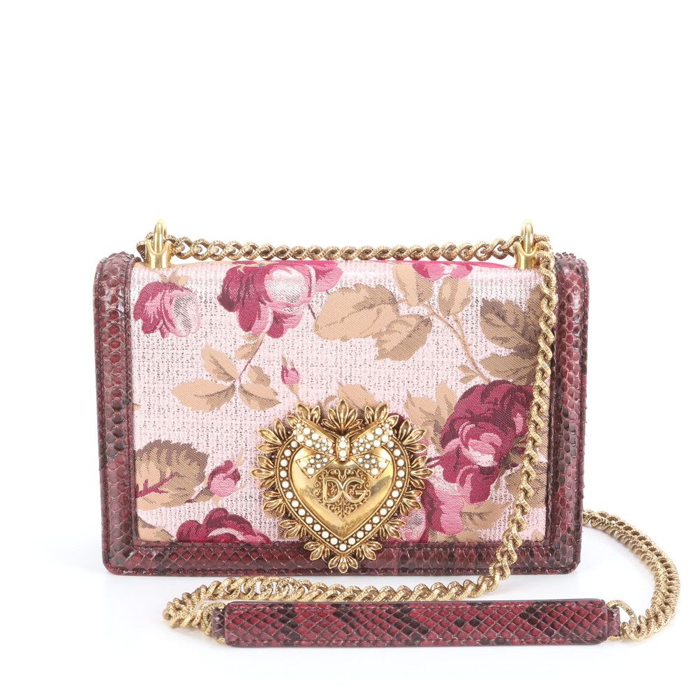 極美品 ドルチェアンドガッバーナ D&G ディヴォーション パイソン